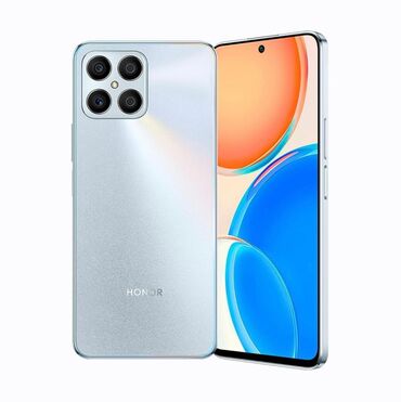 Honor X8, 128 GB, rəng - Ağ, Barmaq izi, İki sim kartlı, Face ID