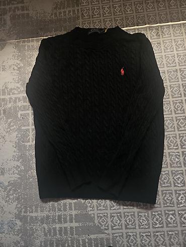 крой брюки: Мужской свитер, M, Polo Ralph Lauren, Новый, цвет - Черный, Самовывоз — 1