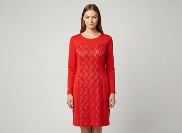 czerwona obcisła sukienka: Sukienka damska, rozmiar M