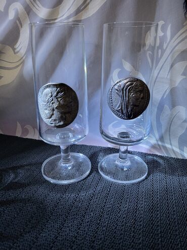 Čaše: Case nove za pivo i zestoko pice Zinnmunsen Nemacka 70,80te. Set za — 13