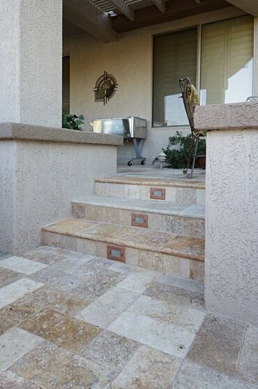 Mərmər: Hər növ və hər ölçüdə travertin pilləkən, fasad, mozaikaların satışı — 14