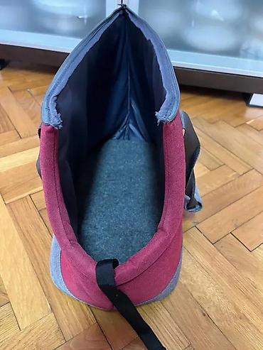 torba za male pse: Torba za nošenje ljubimaca AniOne, veličina S – crveno/siva. - Dizajn — 7