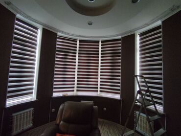 Шторы и занавески: Комплект штор, Блэкаут, Светонепроницаемая, Монтаж без сверления, С карнизом в комплекте, Изготовление на заказ, Новый, Для балкона, Для беседки, Для ванной и душа — 4