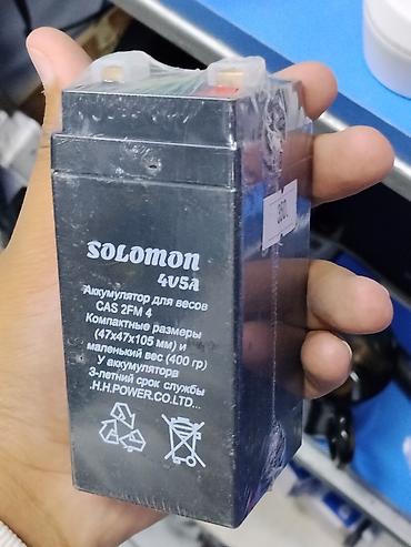 Аккумулятор для весов SOLOMON 4V5A (CAS 2FM4) - Назначение: питание