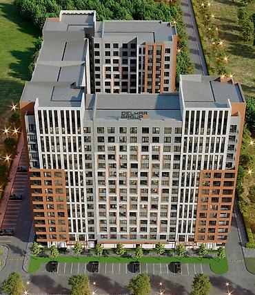 жк восточный парк 2 квартиры: 1 комната, 44 м², Тунгуч мкр Элитка, 13 этаж, ПСО (под самоотделку) — 2
