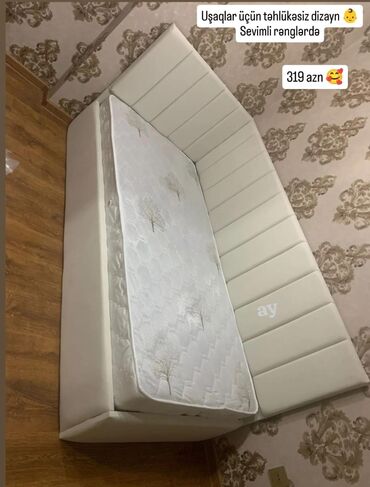 Masalar: Oğlan və qız üçün, Çarpayı, Bazasız, Matras ilə, Siyirməsiz