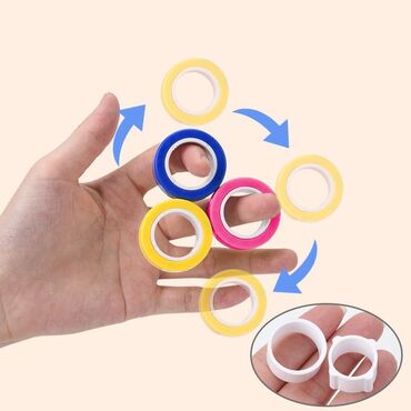 игрушки из киндера: В упаковке 3 кольца. Магнитное кольцо для пальцев, набор