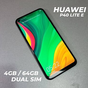 телефон huawei 8: Huawei P40 lite E, Б/у, 64 ГБ, цвет - Черный, 2 SIM