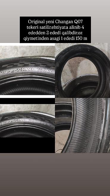 disk r20: Original Changan Q07 takar - Ölçü: 245/50 R20 - Yük indeksi/sürət — 1