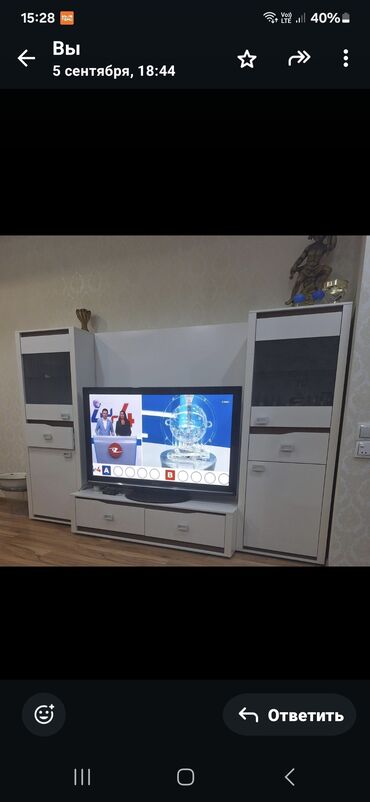 TV altlığı: Tv stend 120m türkiyənin Dogtaş firmasının 2.40 sm eni