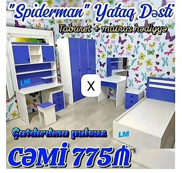 usag maneji: “Spiderman” Yataq Dəsti – uşaq/yeniyetmə otağı üçün tam komplekt — 1