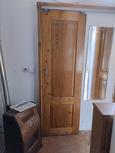 taxta qapi sekilleri: 2 dənə Taxta sürgülü qapı - Material: tam ağac (şam teksturası və — 1