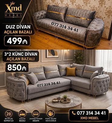 Masa və oturacaq dəstləri: Masa və 6 stul dəsti – Xmd • Komplekt: 1 yemək masası + 6 ədəd stul — 226
