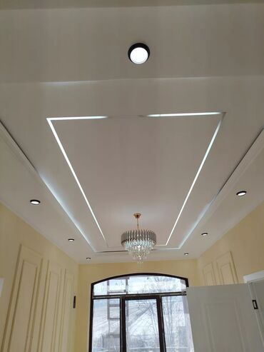 Натяжной потолок: Натяжной потолок Матовое, 3D потолки, Глянцевое Монтаж, Бесплатный замер, Гарантия — 11