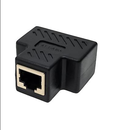 Другой декор и предметы интерьера: RJ45 разветвитель (пассивный адаптер) 1→2 - Тип: пассивный сплиттер — 3