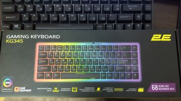 notebook klaviatura: Kompyuter və noutbuk ücün (2E Gaming KG345) modeli RGB işiqi ilə