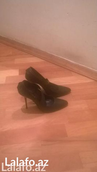 женские туфли с открытой пяткой: Tuflilər, Ölçü: 39, rəng - Qara, İşlənmiş