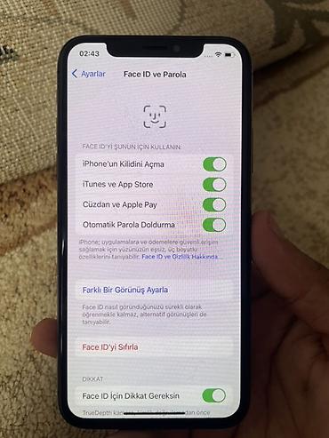 iphobe x: IPhone X, 64 GB, Qara, Face ID — 1