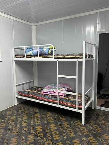Двухъярусные кровати: Двухъярусная металлическая кровать - Прочная сварная рама из — 2
