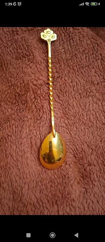 spirtli karton: Qədimi naxışlı stol cihazları dəsti - Material: Gümüşü tonlu metal — 2