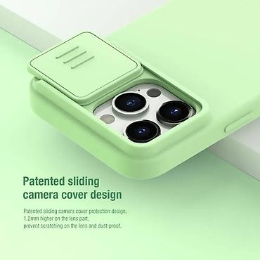 Maske i futrole za telefone: Maska Nillkin CamShield Silky za iPhone 15 Pro Max 6.7 crna. Uz brzu — 5