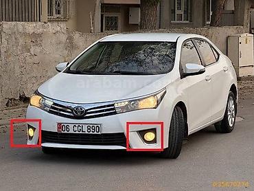corolla fara: Toyota Corolla 2013 -2016 - cı illər üçün Dumanlı Faralar Yeni — 2