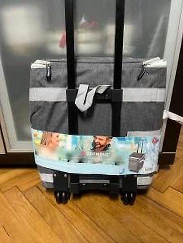 Putni koferi i torbe: Termo torba/kolica za kupovinu na točkićima – siva - Velika termo — 11
