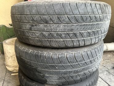 Шины: Две шины размера 225/60/R18. На один сезон хватить. Протектор около