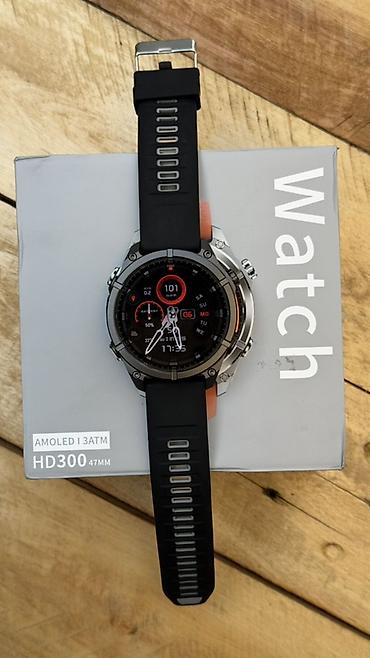 Другие смарт-часы: Смарт‑часы HD300, 47 мм - Дисплей: AMOLED, яркий и контрастный - — 1