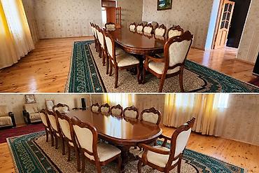 Qonaq otağı üçün, İşlənmiş, Oval masa, 12 stul