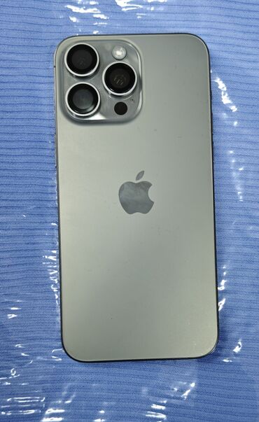 macbook pro: IPhone 15 Pro Max, Б/у, 256 ГБ, Desert Titanium, Чехол, Коробка, 89 %