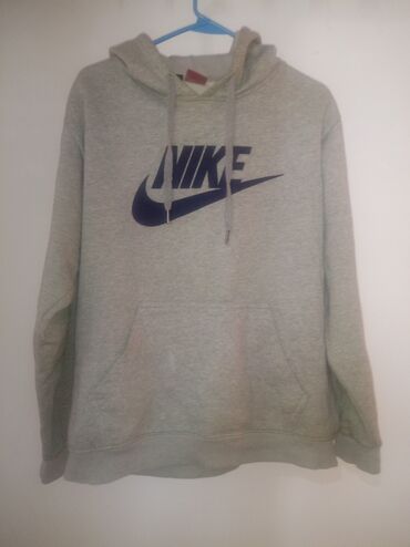 Толстовки: Мужская толстовка, 5XL (EU 50), Nike, Б/у, цвет - Серый, Самовывоз