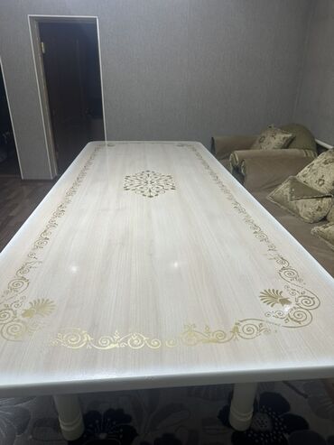 стол сервировочный: Кухонный стол, Б/у, Прямоугольный, Раскладной