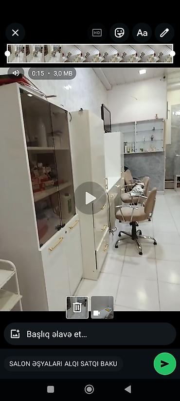 Salon, tibbi mebel dəsti: Gözəllik salonu arendaya verilir 400 m esyalarlyla birlikde - Vizaj — 3