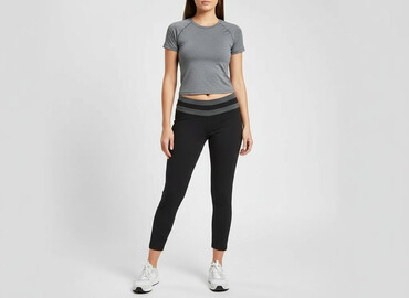 Spodnie: Legginsy Sportowe damskie, rozmiar L