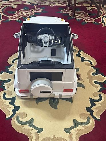 karting maşınları: Uşaq üçün elektromobil – Mercedes-Benz G-Class stilində - Korpus: ağ — 1