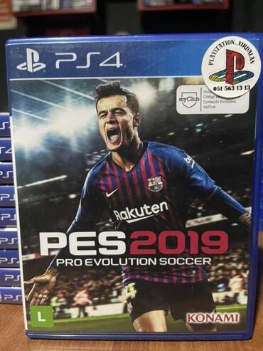 Oyun diskləri və kartricləri: PlayStation 4 (PS4) üçün PES 2019 futbol simulyatoru. Bu idman oyunu