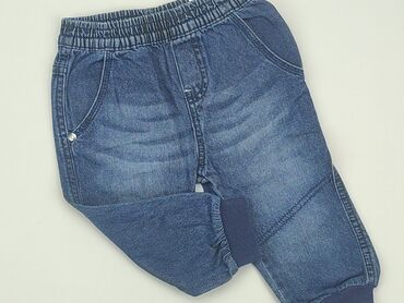 legginsy z wysokim stanem sportowe: Denim pants, Lupilu, 9-12 months, condition - Perfect