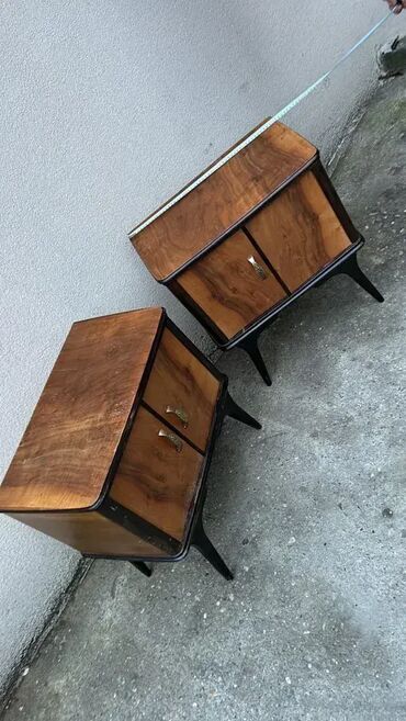 Stilske komode: Retro Art Deco noćni ormarići / stočići - MOGUĆ PREVOZ U dobrom — 3
