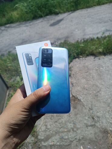 купить сотовый телефон в бишкеке: Xiaomi, Redmi 10, Б/у, 64 ГБ, цвет - Голубой, 2 SIM