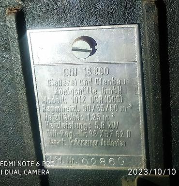 Тепловые завесы: Продаю немецкую новую чугунную печь для дачи,дома не использовалась at lalafo.kg — 7 Тепловые завесы: Продаю немецкую новую чугунную печь для дачи,дома не использовалась — 7