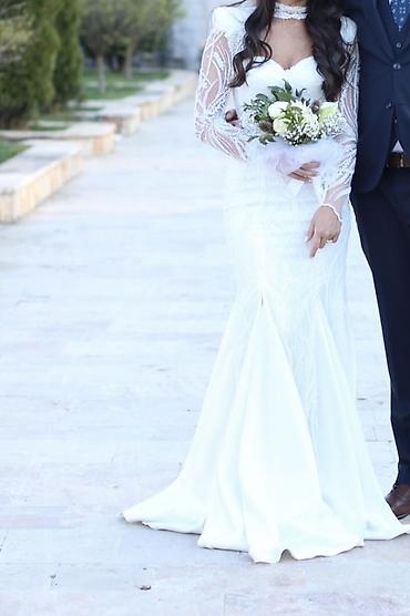 obe: Elegantna venčanica sirena kroja, sivena po meri od odabranih — 1