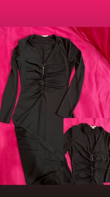 черное кружевное платье в пол: Вечернее платье, Средняя модель, С рукавами, S (EU 36), M (EU 38)