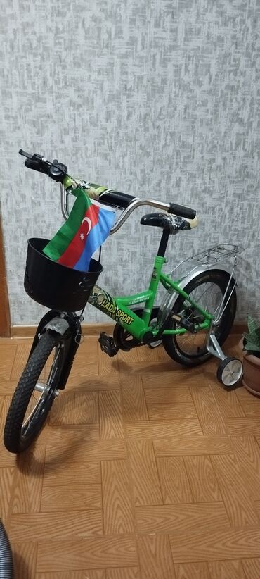 Uşaq velosipedləri: İşlənmiş Dörd təkərli Uşaq velosipedi 16", Ünvandan götürmə