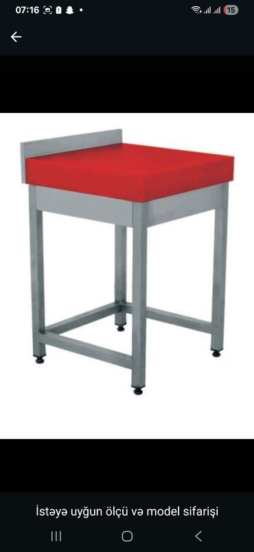 Sifarişlə mətbəx masaları: Dördbucaq masa, Açılmayan — 3