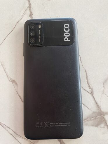 чехлы на мобильные телефоны: Poco M3, Б/у, 128 ГБ, цвет - Черный, 2 SIM