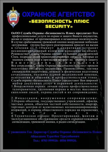 услуги физической охраны: Видеонаблюдение, охрана