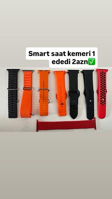 smart saat adapter: Smart saat kəmərləri – müxtəlif modellər və rənglər. - Material — 1