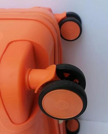 Putni koferi i torbe: Tvrdi kofer na točkiće – narandžaste boje - Materijal: čvrsta ABS/PC — 1