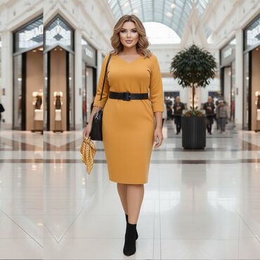 Повседневные платья: Повседневное платье, Осень-весна, Короткая модель, Прямое — 13